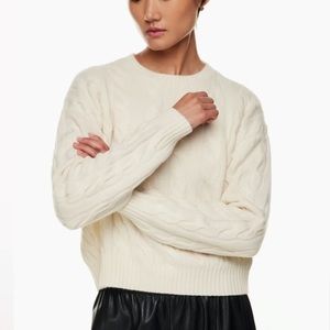 NWT The Group Babaton Illustrator Cable-Knit Sweater